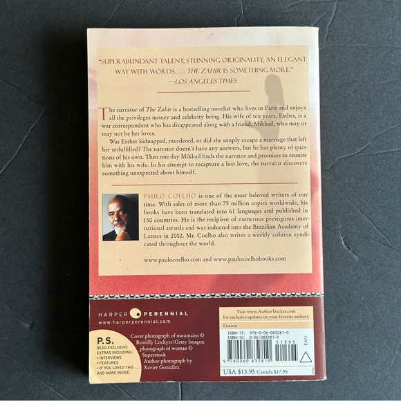 The Zahir: A Novel by Paulo Coelho | Fiction, Mystery | Paperback Book - Picture 2 of 8